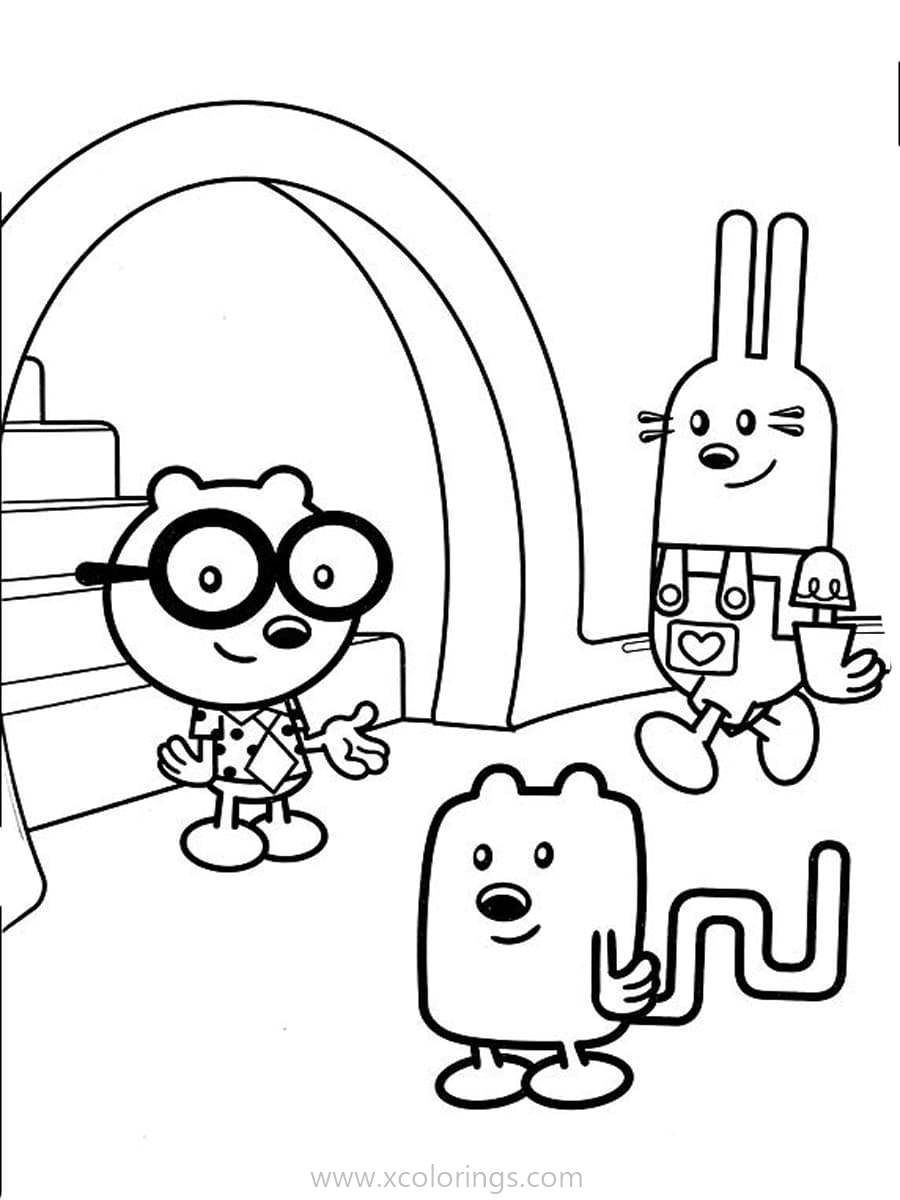 Free Wow Wow Wubbzy Coloring Pages Wubbzy Widget and Walden printable