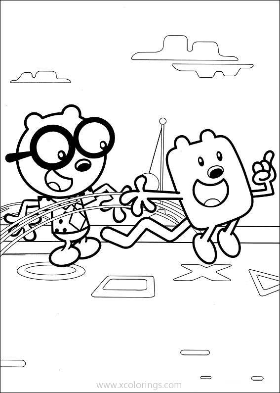 Free Wow Wow Wubbzy Coloring Pages Wubbzy and Walden printable