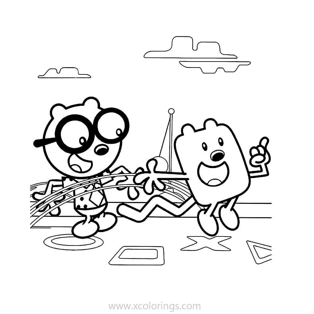 Free Wow Wow Wubbzy Coloring Pages Wubbzy with Walden printable