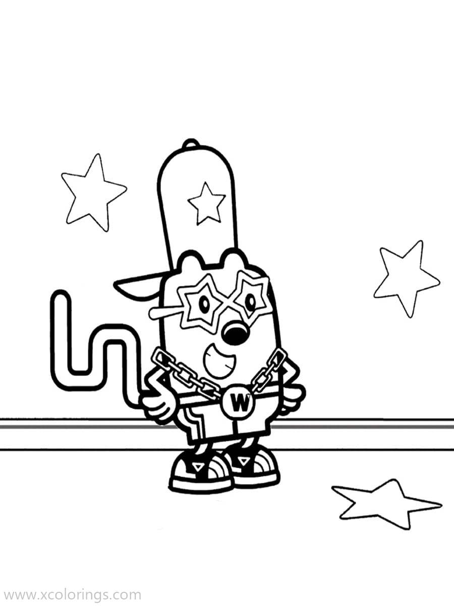 Free Wow Wow Wubbzy On Stage Coloring Pages printable