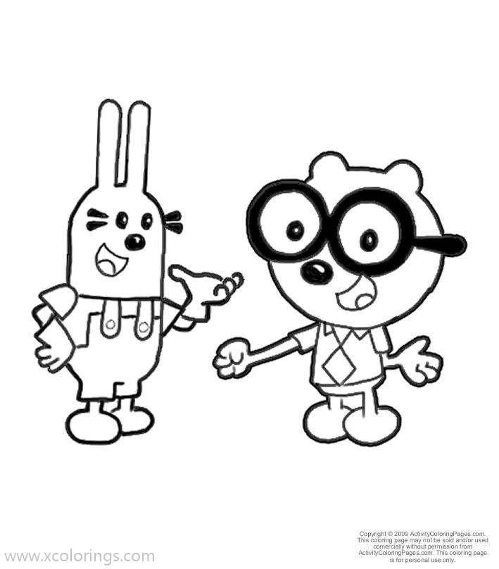 Free Wow Wow Wubbzy Widget and Walden Coloring Pages printable