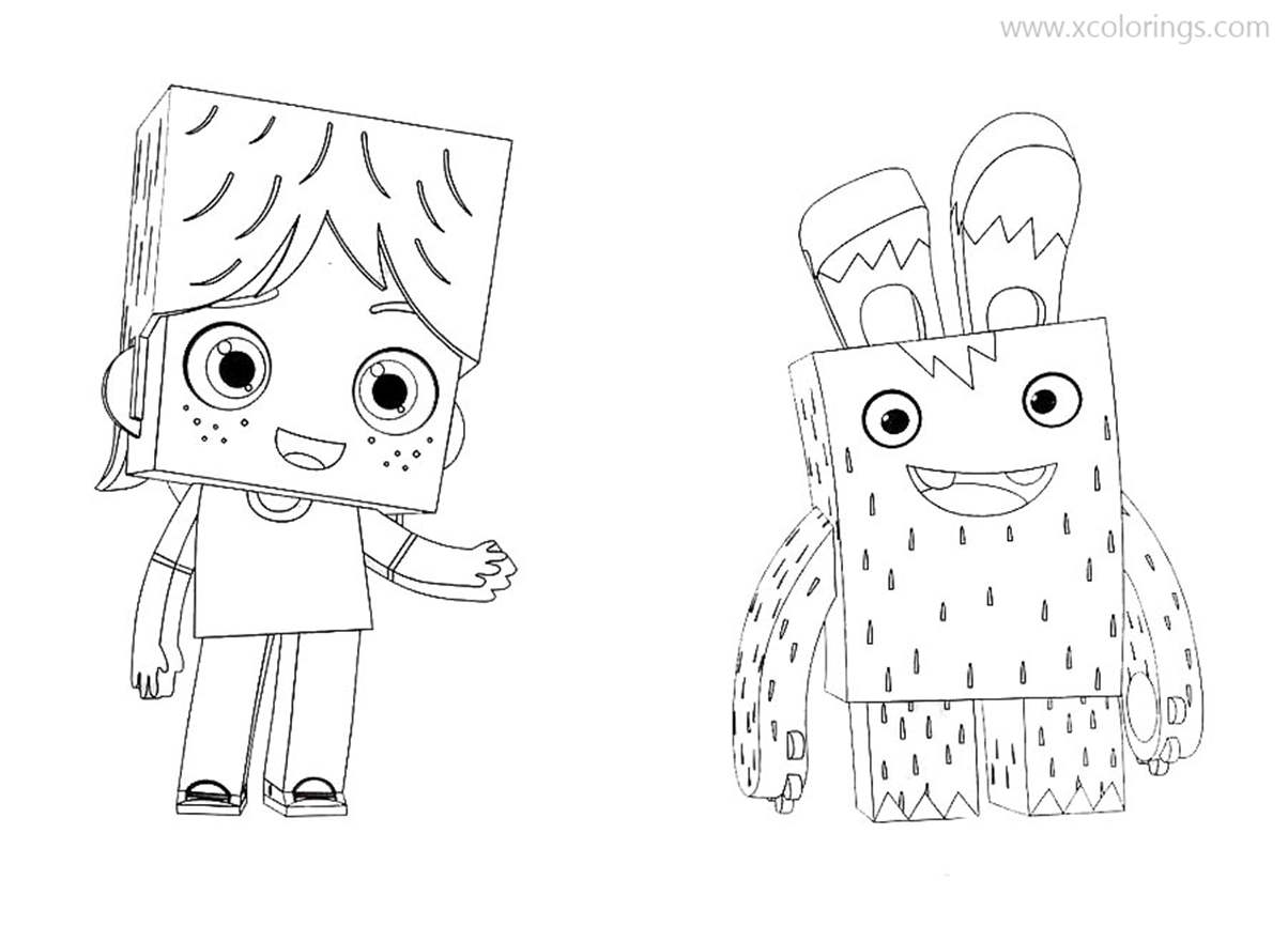 Free Yoko and His Friends Coloring Pages Oto and Yoko printable
