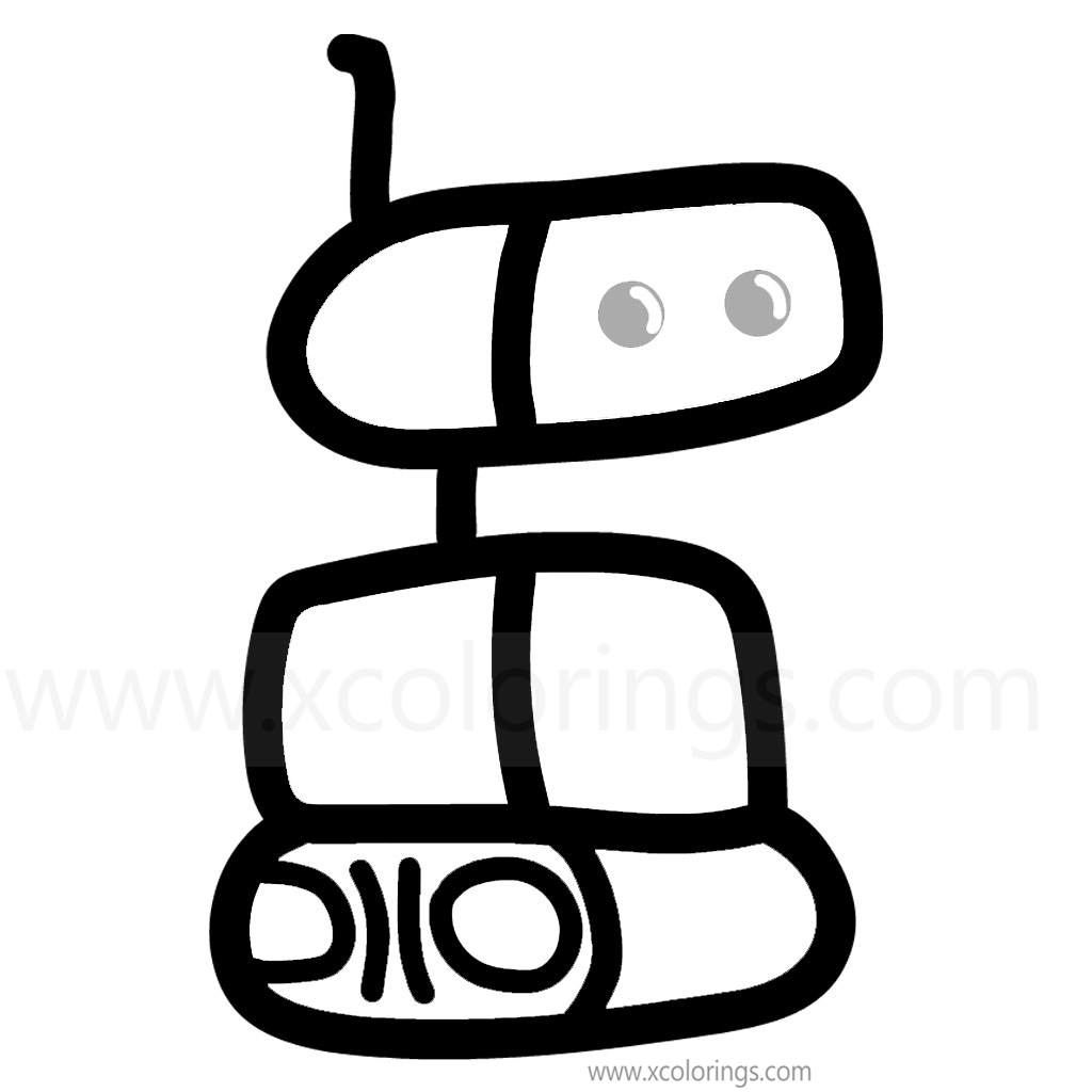 Among Us Coloring Pages Robot Pet - XColorings.com