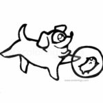 Among Us Coloring Pages The Dog