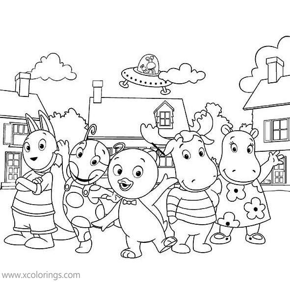 Free Animals from Backyardigans Coloring Pages printable