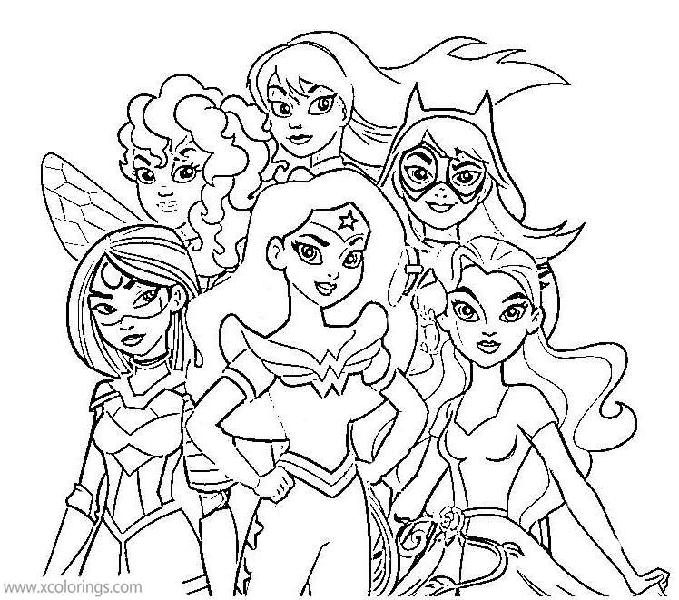 Free Animated Wonder Woman Coloring Pages from DC Superhero Girls printable