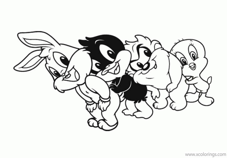 Free Baby Looney Tunes Characters Coloring Pages printable