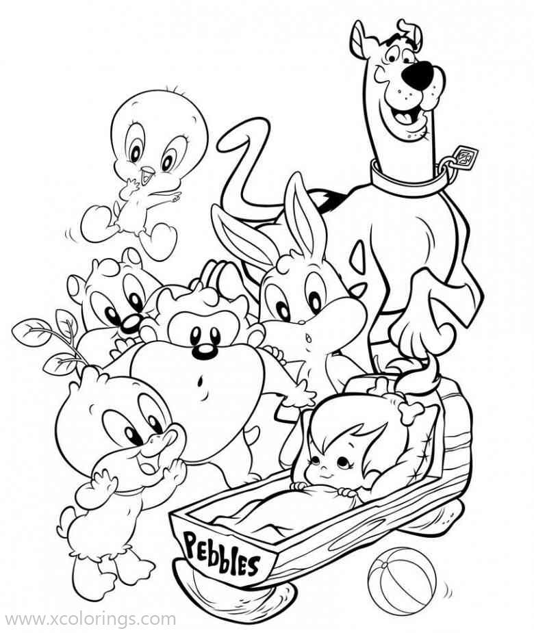 Free Baby Looney Tunes Coloring Pages Baby Animals and A Baby Boy printable
