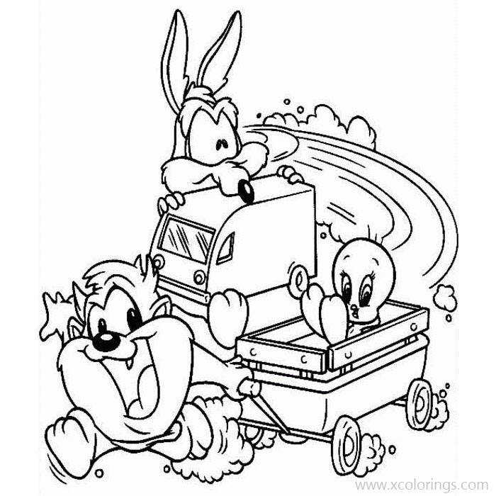 Free Baby Looney Tunes Coloring Pages Baby Tweety Bird was Arrested printable