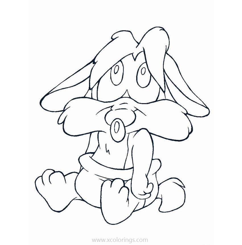Free Baby Looney Tunes Coloring Pages Infant Bugs printable
