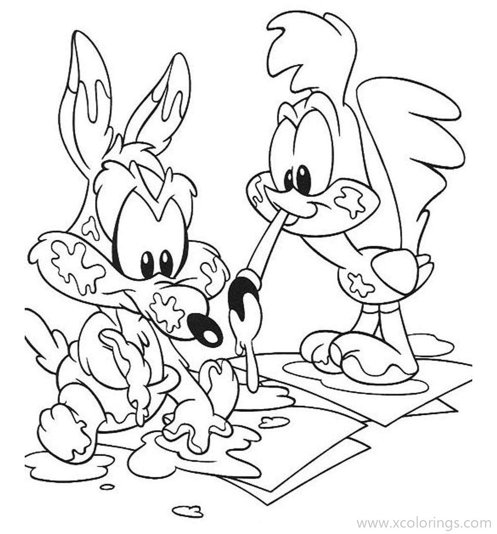 Free Baby Looney Tunes Coloring Pages Painting As Artists printable