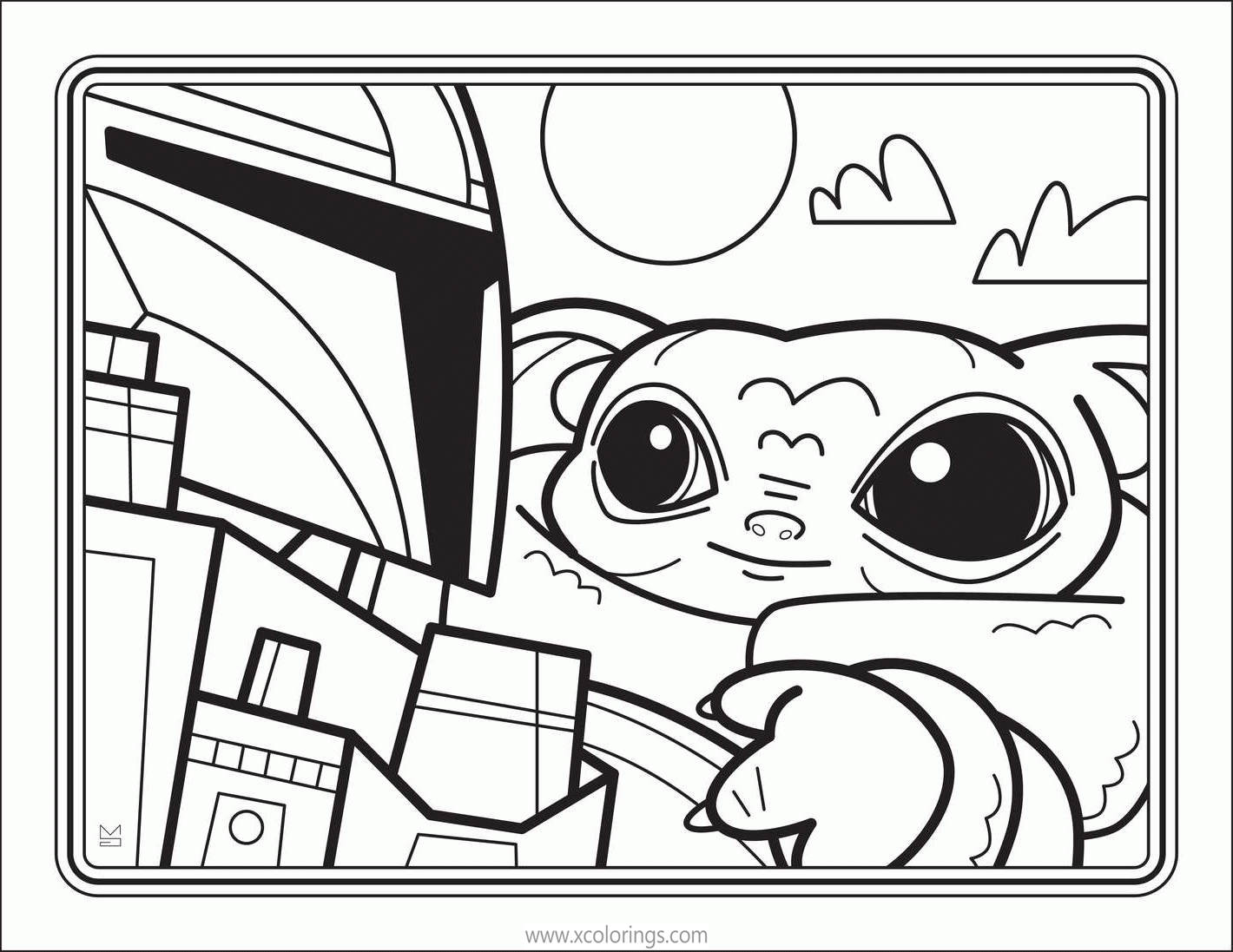 Free Baby Yoda Coloring Pages for Free printable