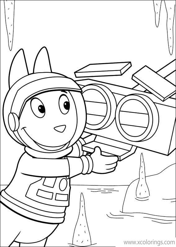 Free Backyardigans Coloring Pages Austin and The Vehicle printable