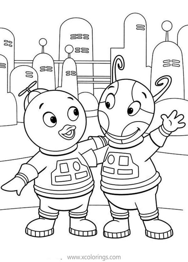 Free Backyardigans Coloring Pages Best Friends printable