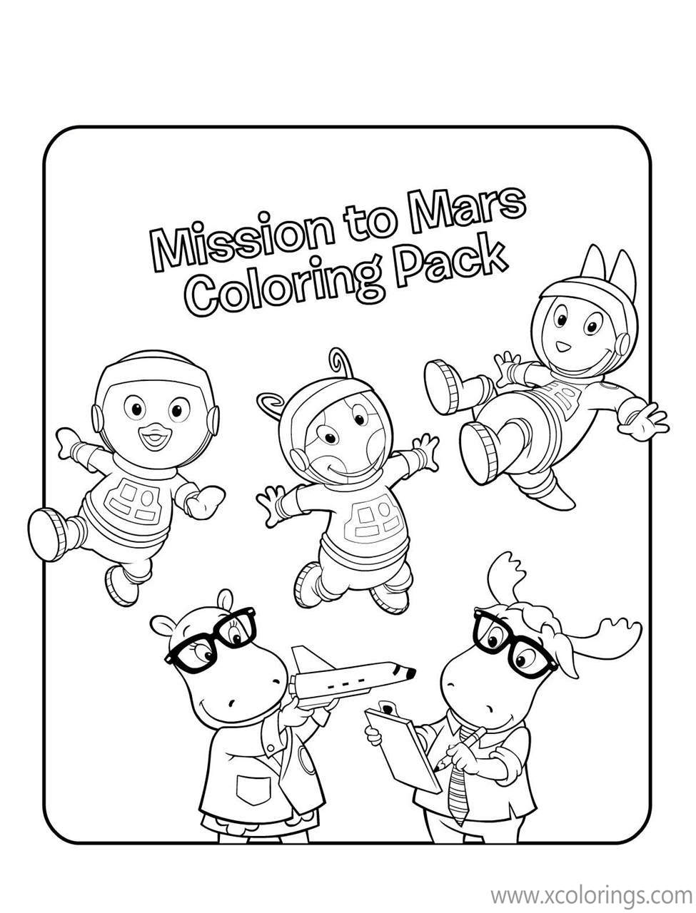 Free Backyardigans Coloring Pages Characters printable