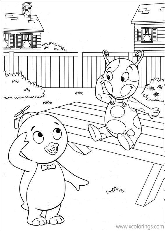 Free Backyardigans Coloring Pages Give a Salute printable