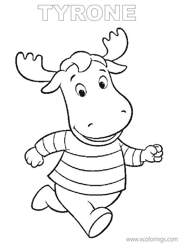 Free Backyardigans Coloring Pages Goose is Running printable