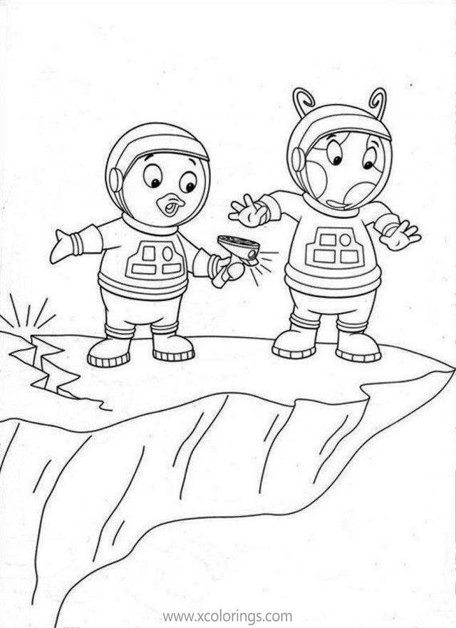 Free Backyardigans Coloring Pages Pablo and Uniqua are Exploring printable