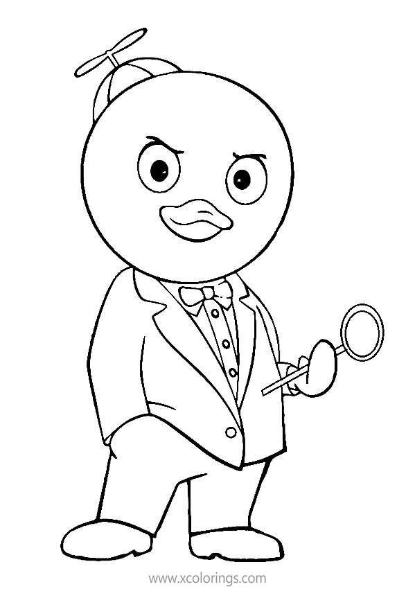 Free Backyardigans Coloring Pages Pablo as Detective printable