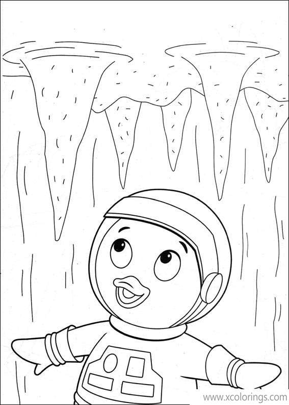 Free Backyardigans Coloring Pages Pablo on Mars printable