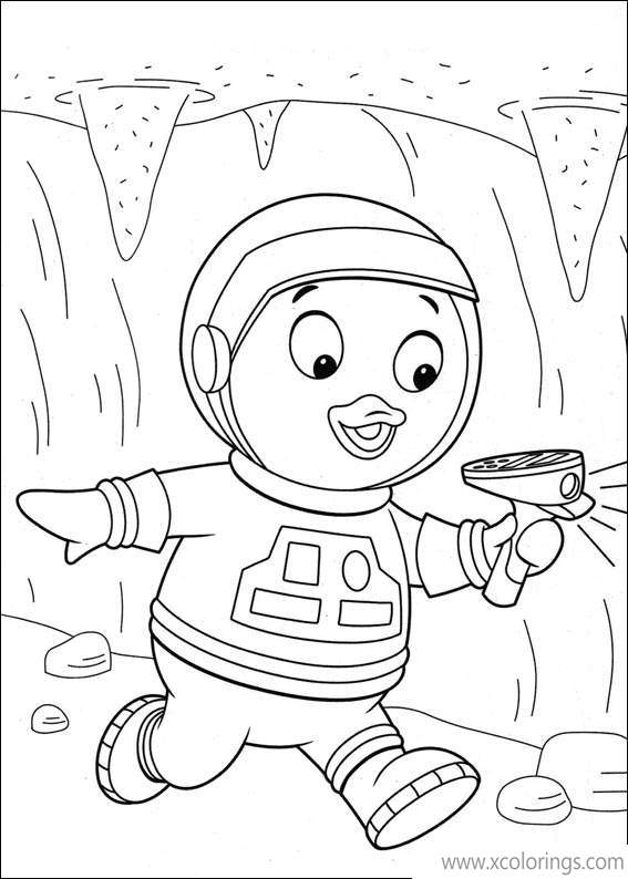 Free Backyardigans Coloring Pages Pablo on the Mars printable