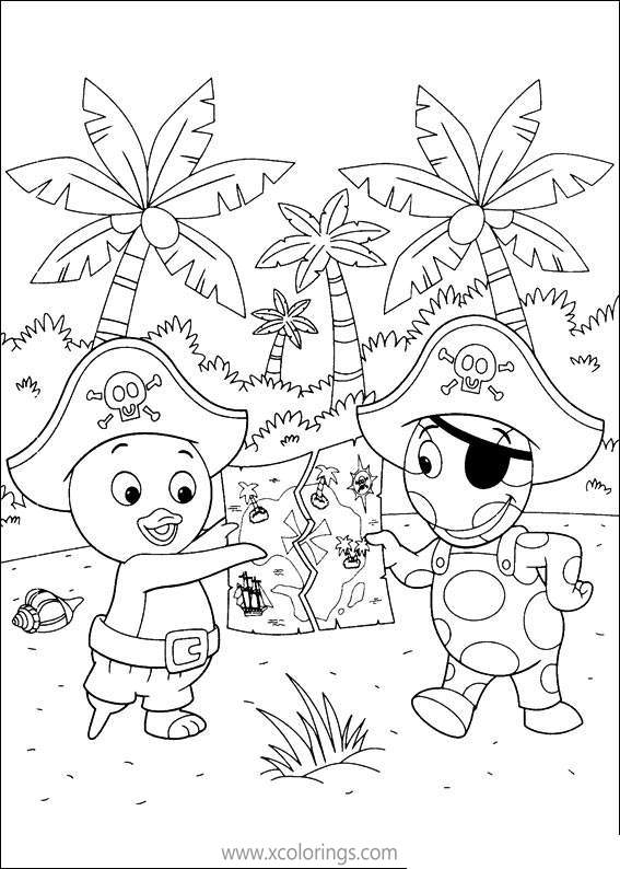 Free Backyardigans Coloring Pages Pirates Costumes printable