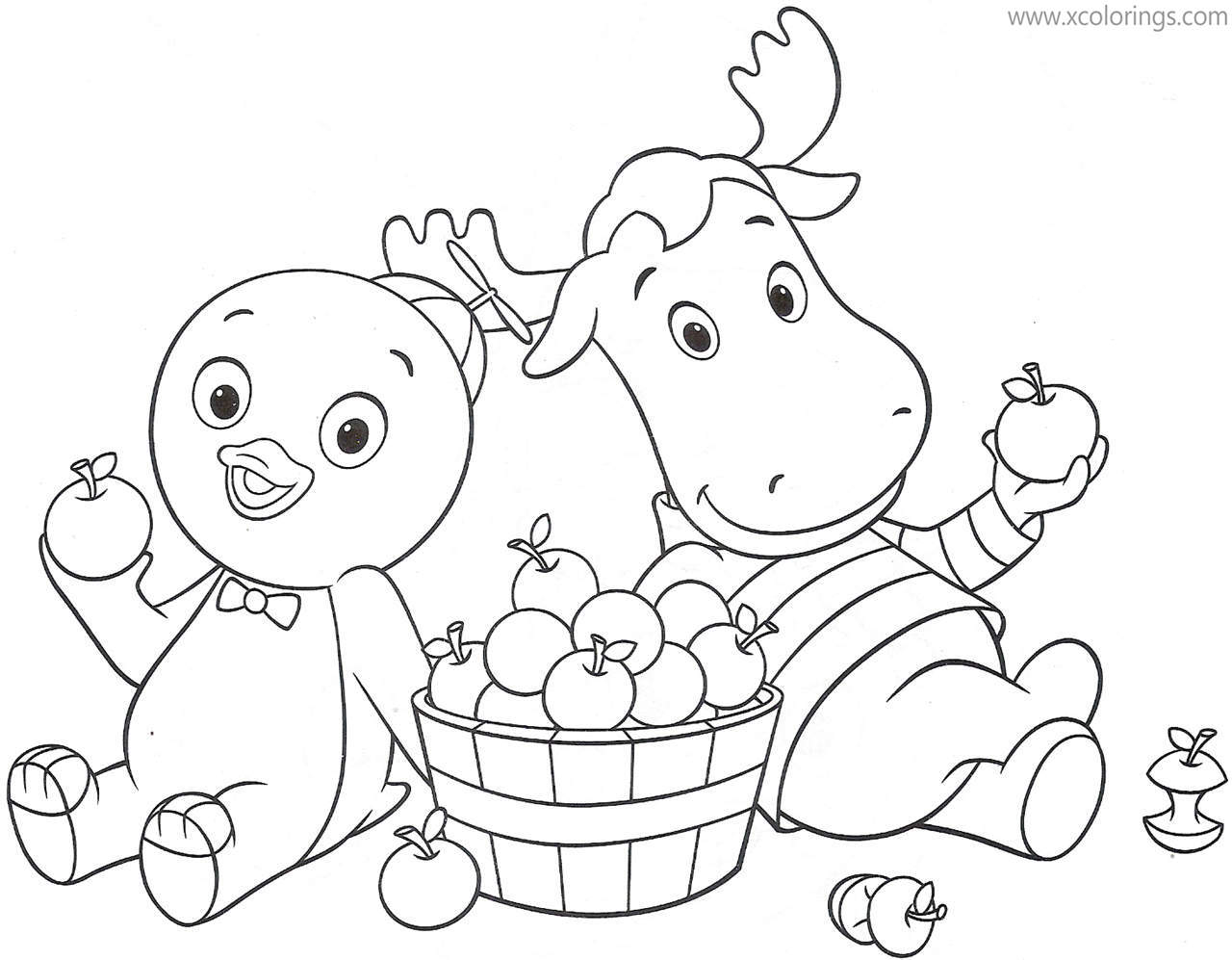 Free Backyardigans Coloring Pages Tyrone and Pablo printable