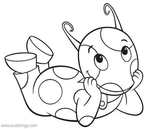 Free Backyardigans Coloring Pages Uniqua is Thinking about Something printable