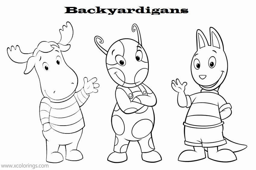 Free Backyardigans Gang Coloring Pages printable