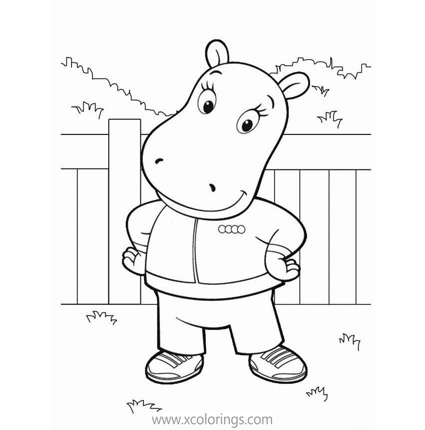 Free Backyardigans Hippo Coloring Pages printable