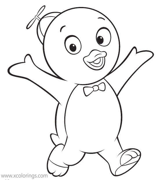 Free Backyardigans Penguin Coloring Pages printable