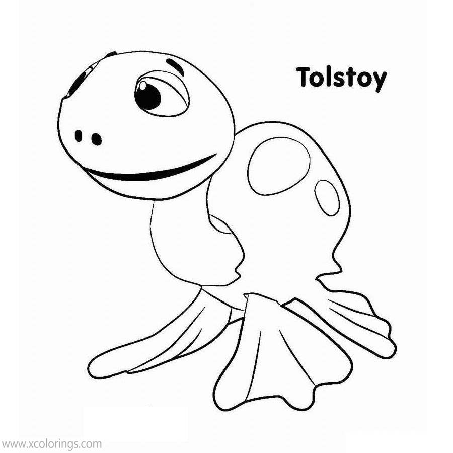 Free Bananas In Pajamas Coloring Pages Turtle Tolstoy printable