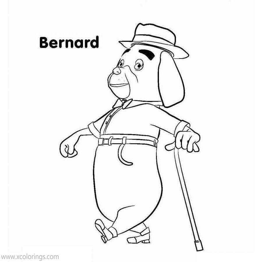 Bananas In Pyjamas Coloring Pages Bernard - XColorings.com