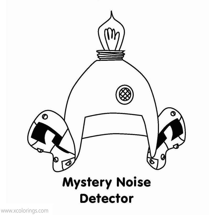 Free Bananas In Pyjamas Coloring Pages Mystery Noise Detector printable