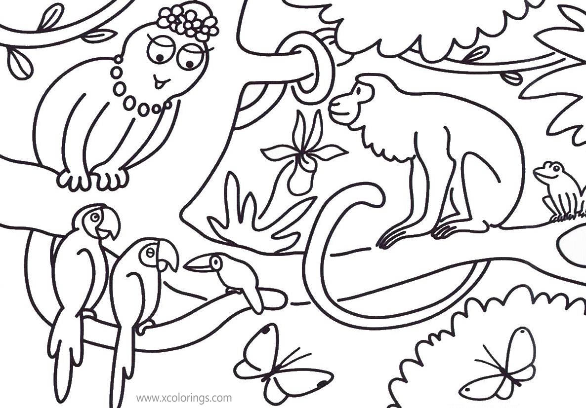 Free Barbapapa Coloring Pages Barbabella as Monkey printable