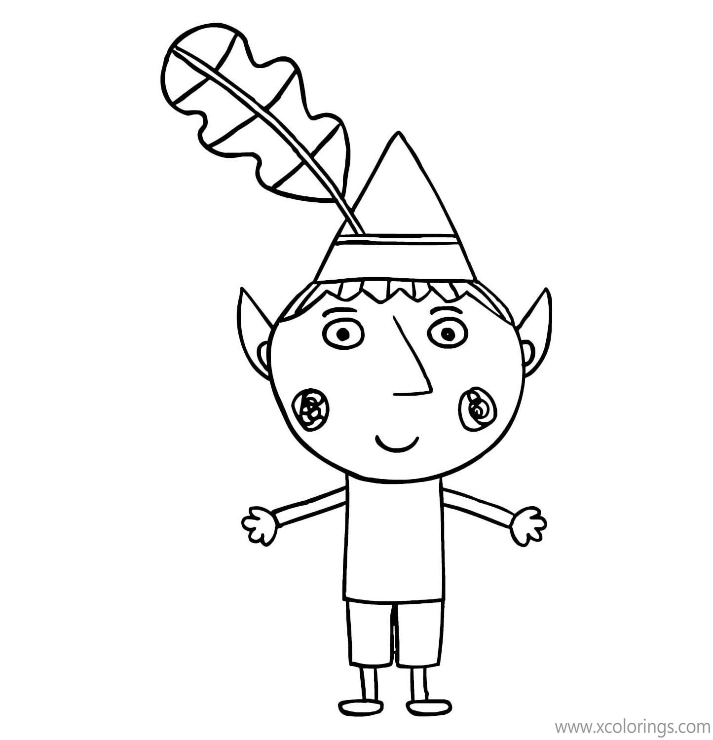 Free Ben And Holly Coloring Pages Ben is a Elf printable