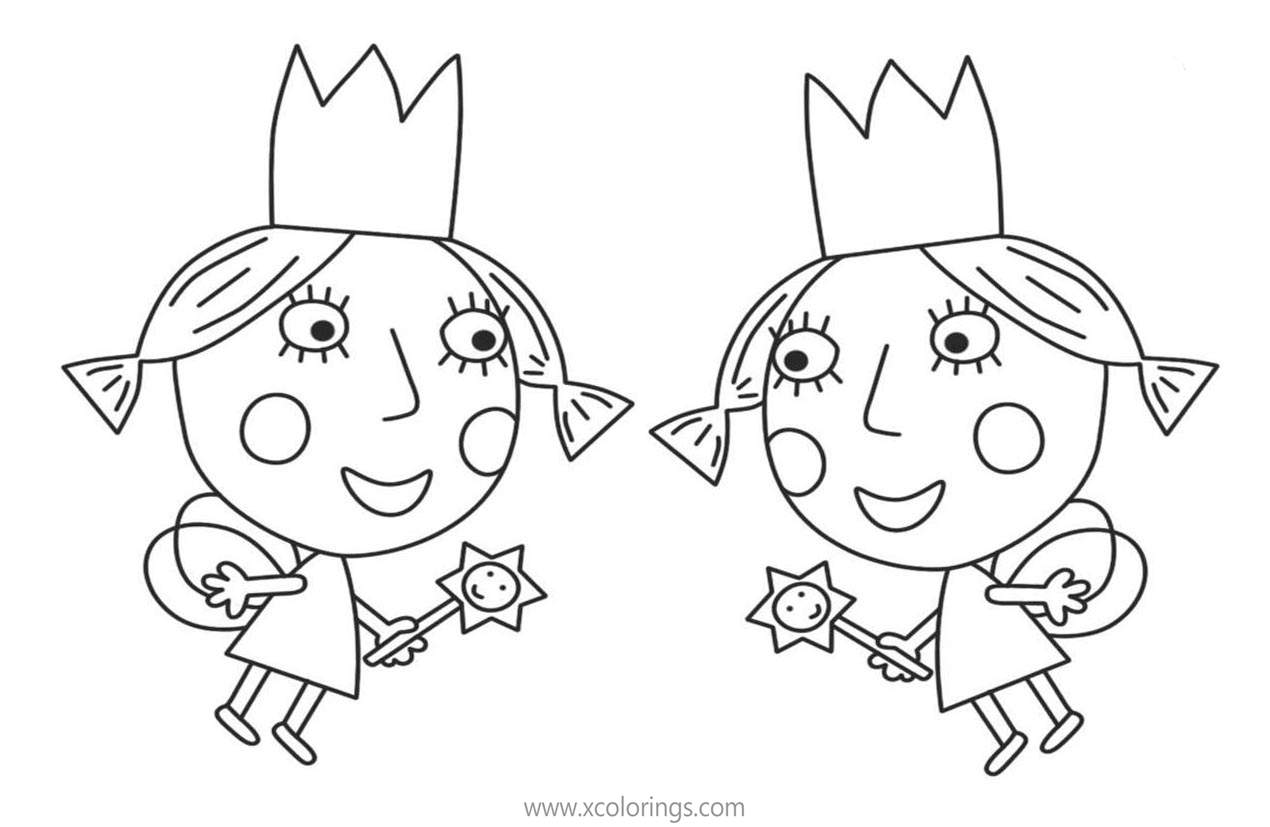 Free Ben And Holly Coloring Pages Character Daisy printable