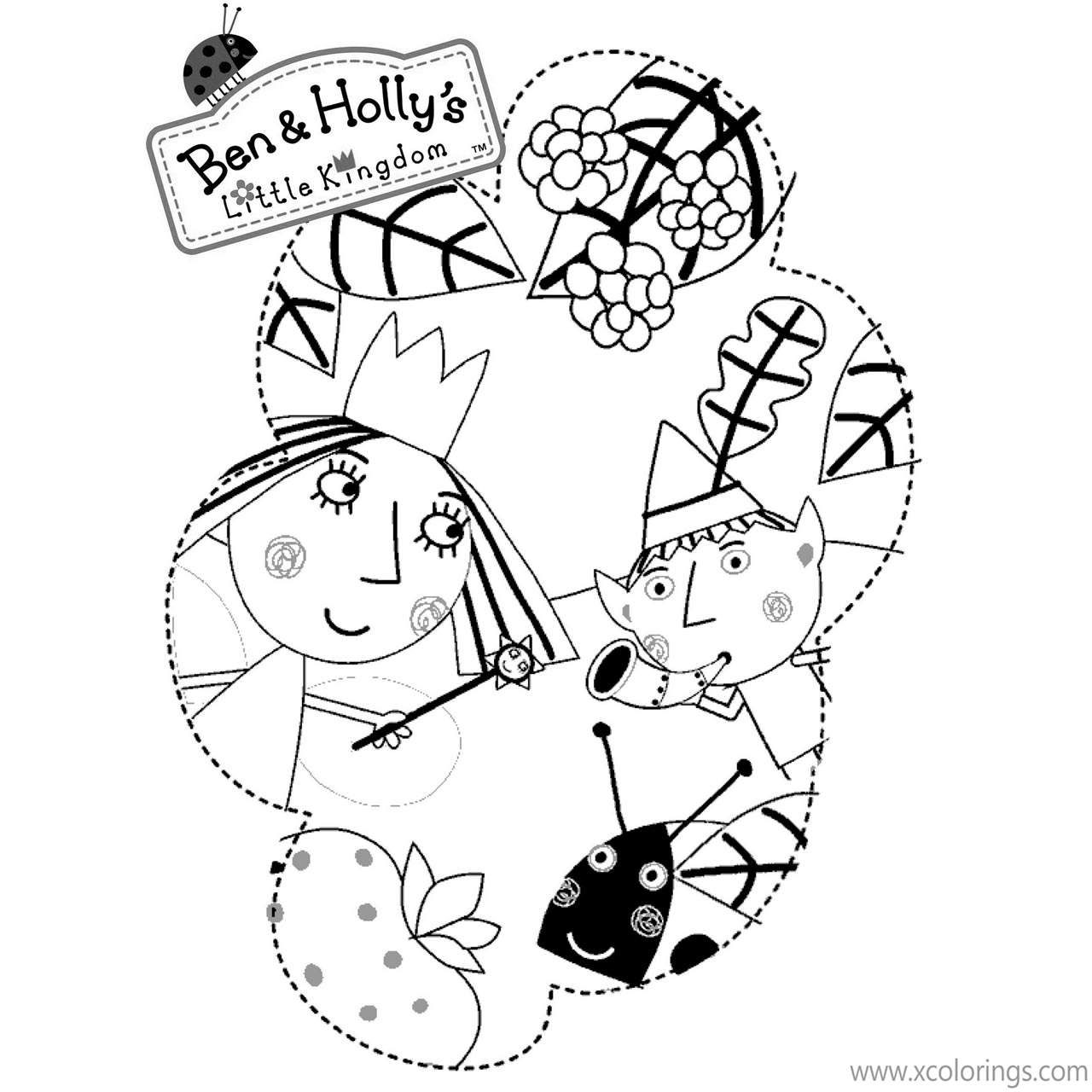 Free Ben And Holly Coloring Pages Free to Print printable
