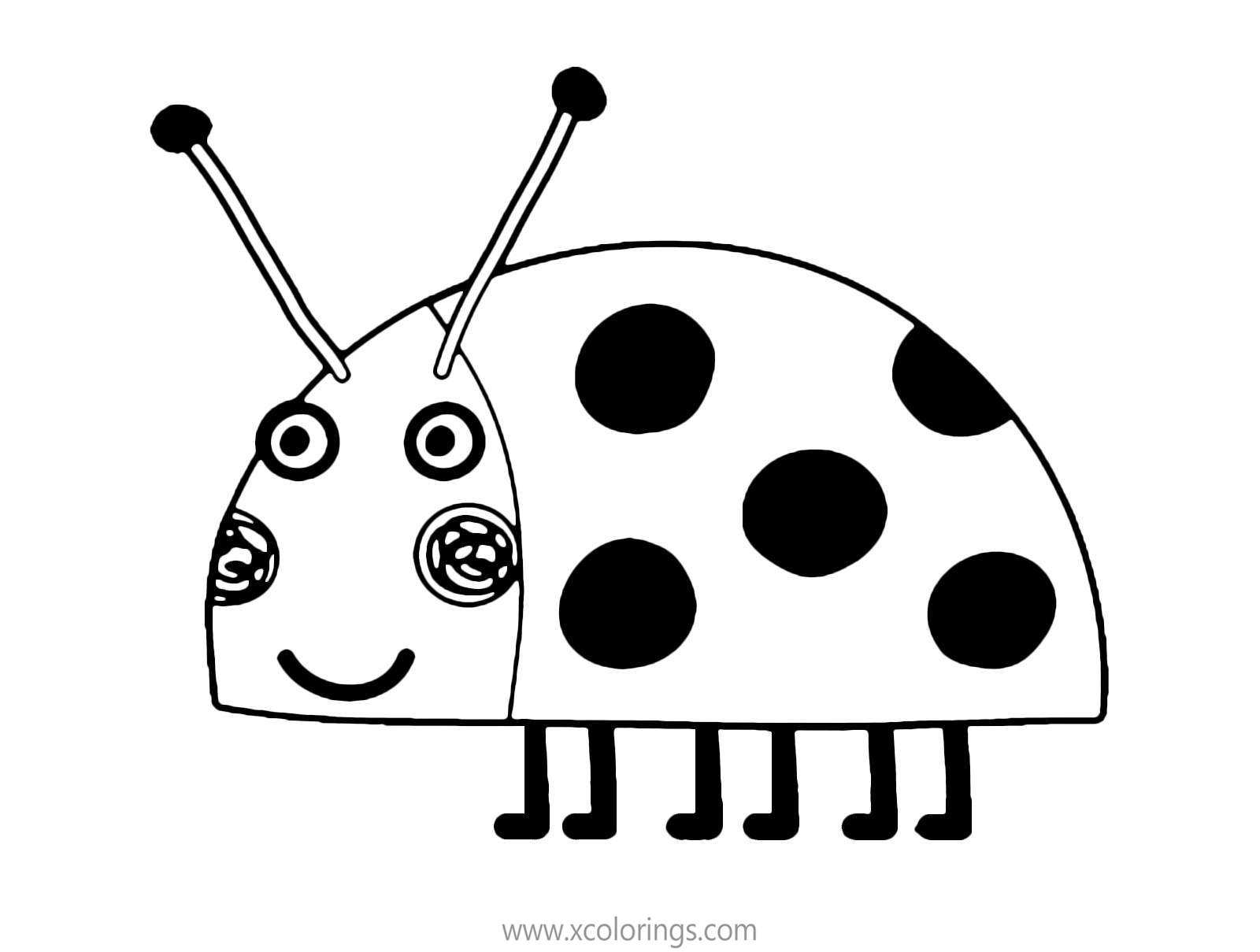 Free Ben And Holly Coloring Pages Ladybird Pam printable