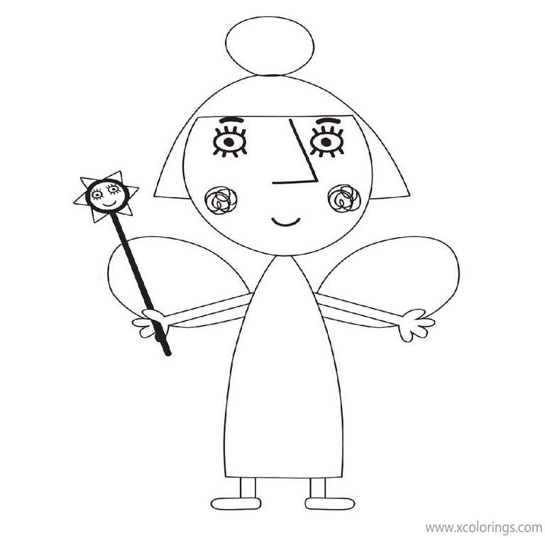 Free Ben And Holly Coloring Pages Nanny is the Teacher printable