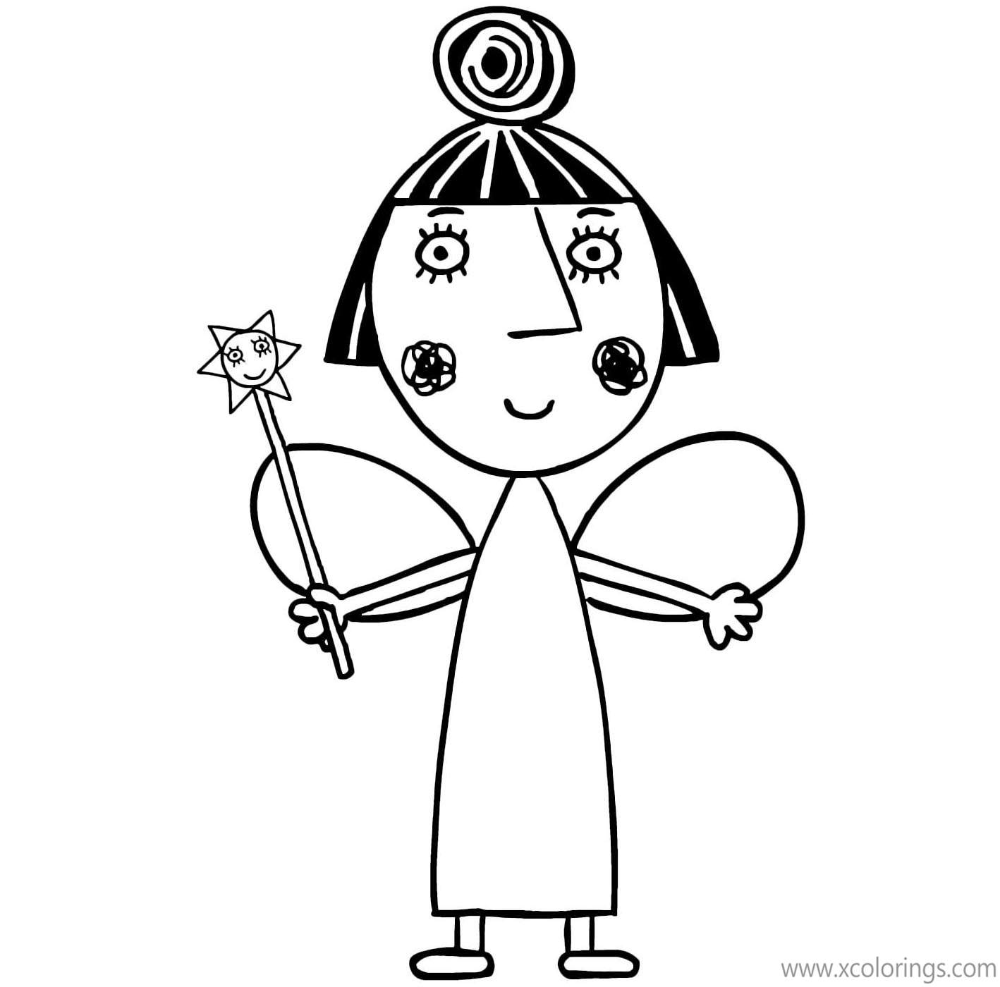 Free Ben And Holly Coloring Pages Nanny printable
