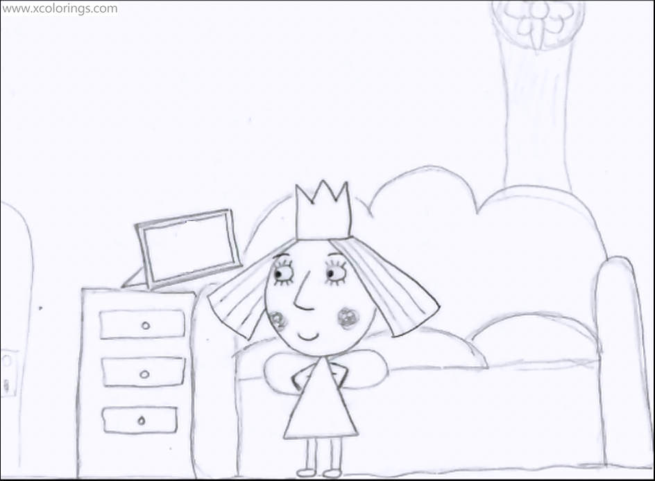 Free Ben And Holly Fanart Coloring Pages printable