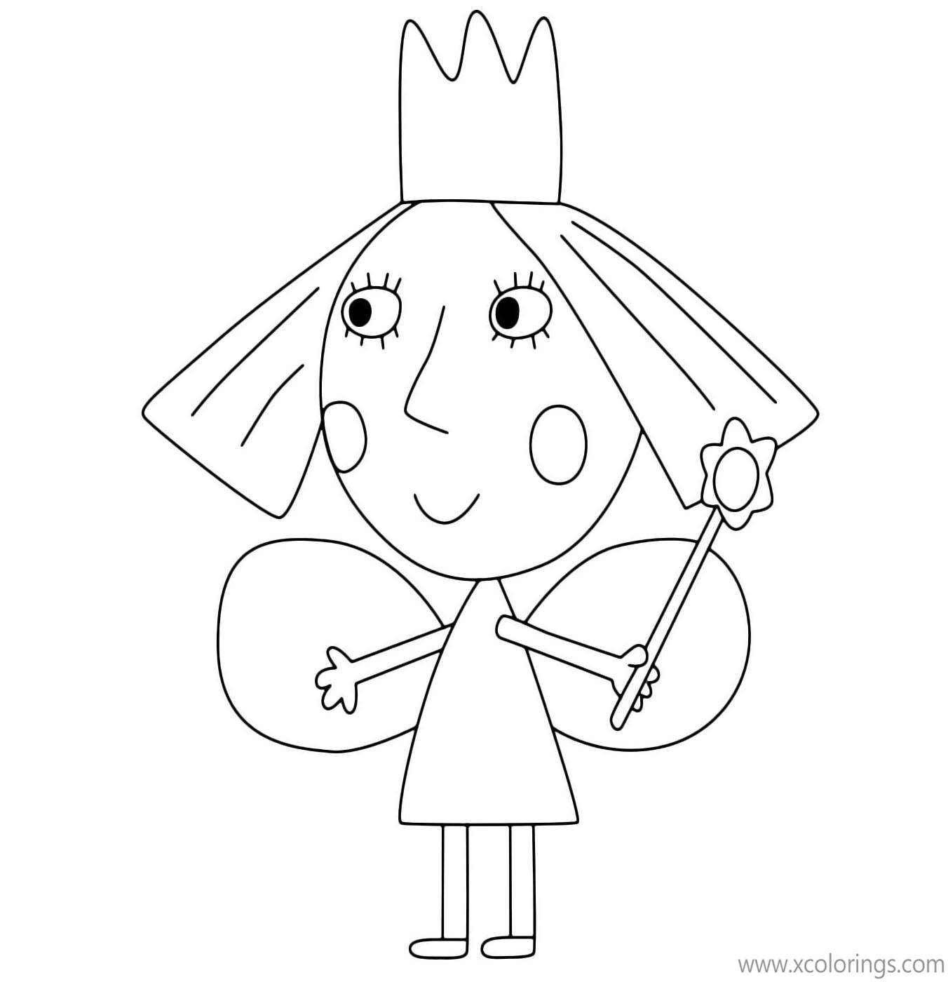 Free Ben And Holly's Little Kingdom Coloring Pages Little Princess printable