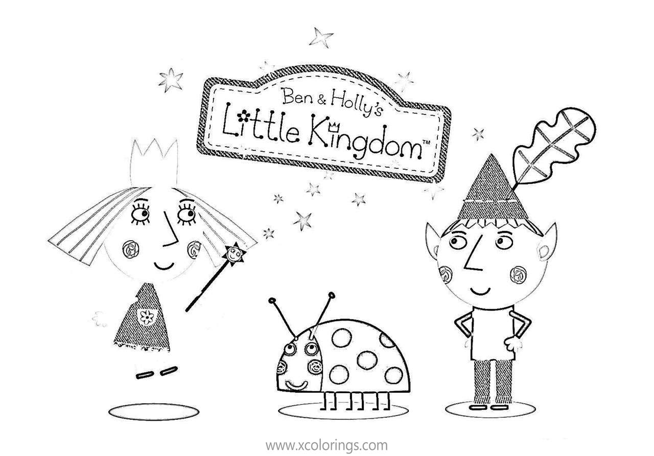 Free Ben And Holly's Little Kingdom Coloring Pages printable