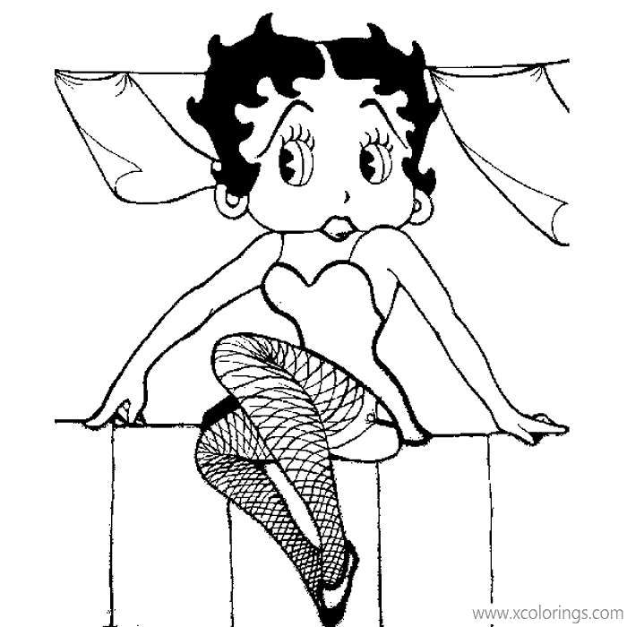 Free Betty Boop was Sacred Coloring Pages printable