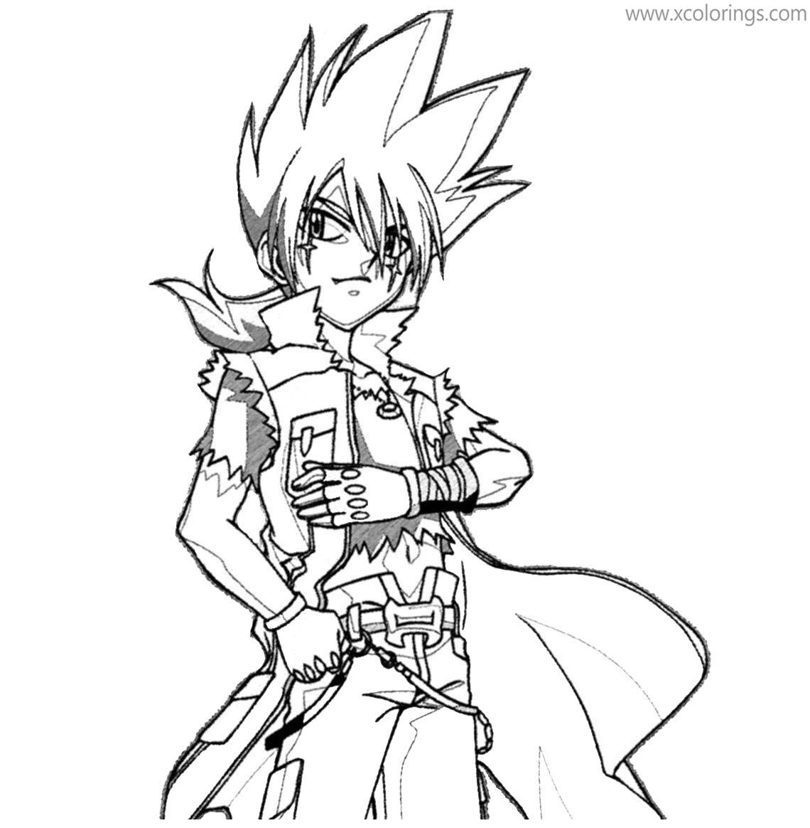 Free Beyblade Boy Coloring Pages printable