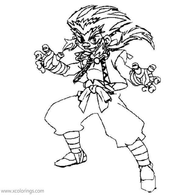 Free Beyblade Coloring Pages Angry Boy printable