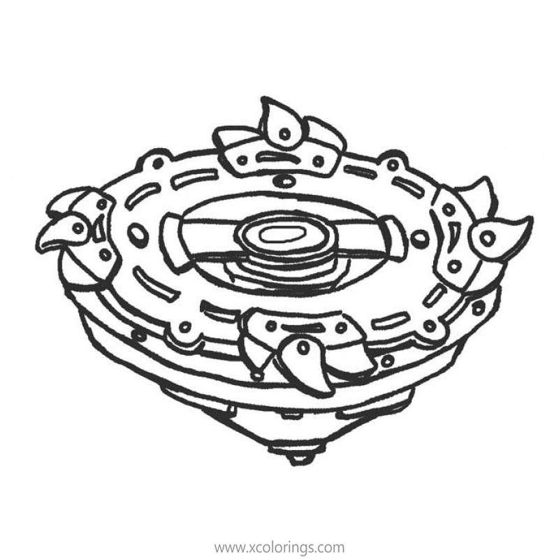 Free Beyblade Coloring Pages Black and White printable
