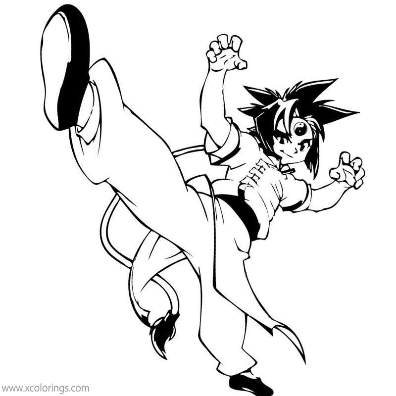Beyblade Coloring Pages Ray Kon - XColorings.com