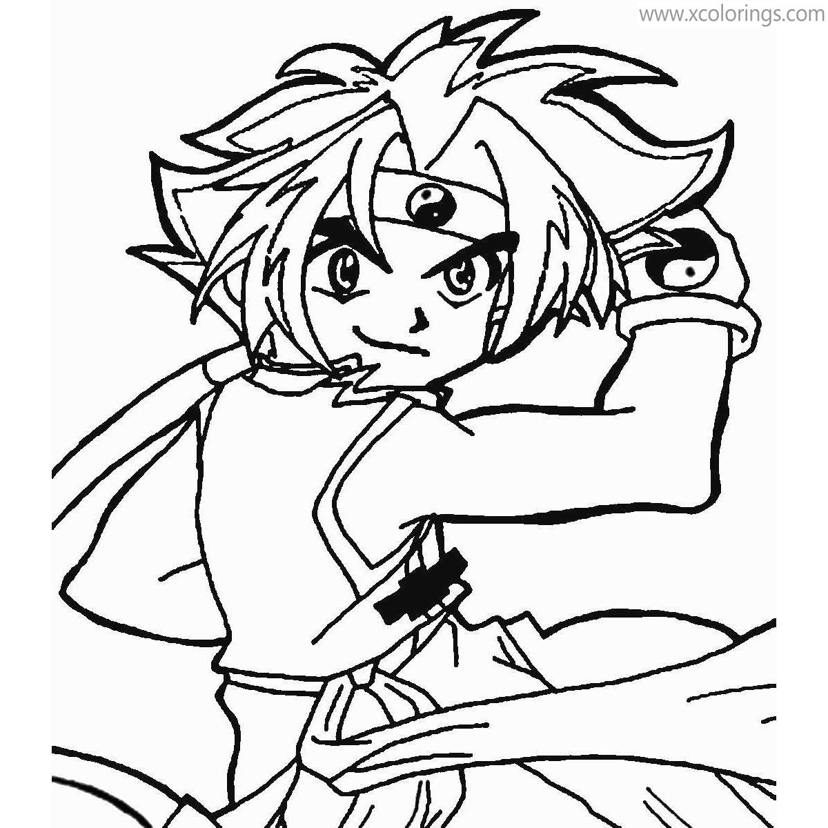 Free Beyblade Coloring Pages White Tiger Ray printable